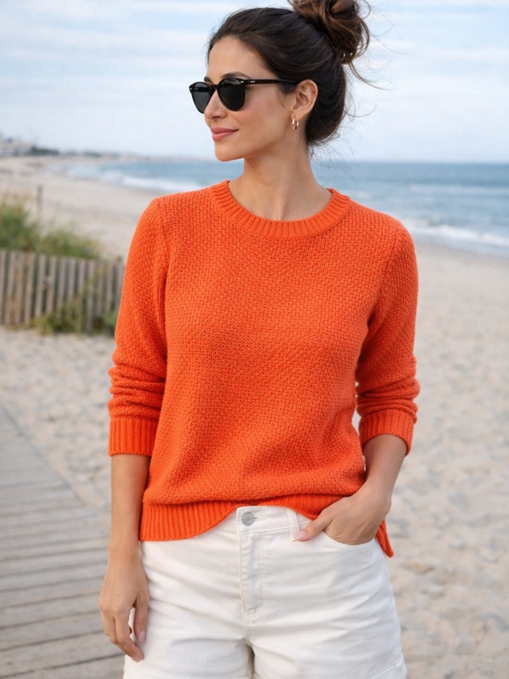 Lauren Ralph Lauren Lightweight Knit Sweater – Orange | XS Petite | NWT